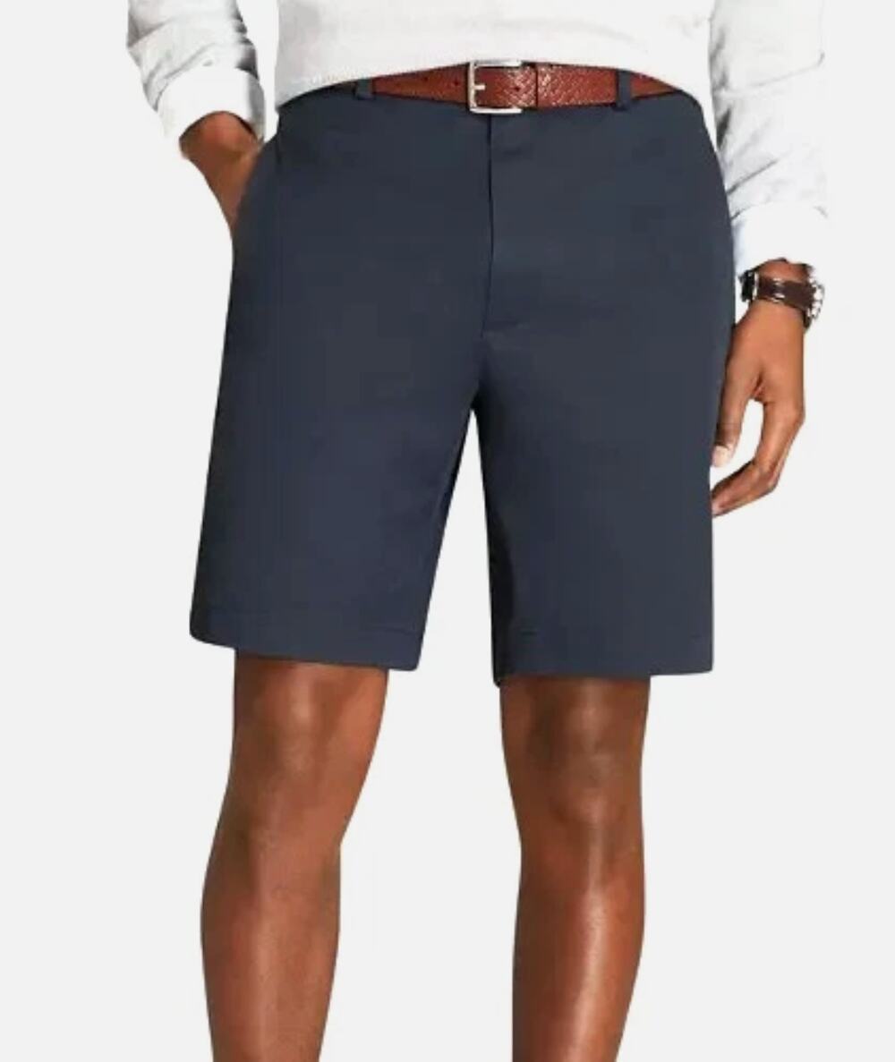 BROOKS BROTHERS Men's 7" Chino Shorts Size 40 Navy Blue Flat Front NWT